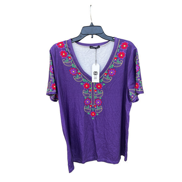 NORACORA Tops - NORACORA purple NWT XL